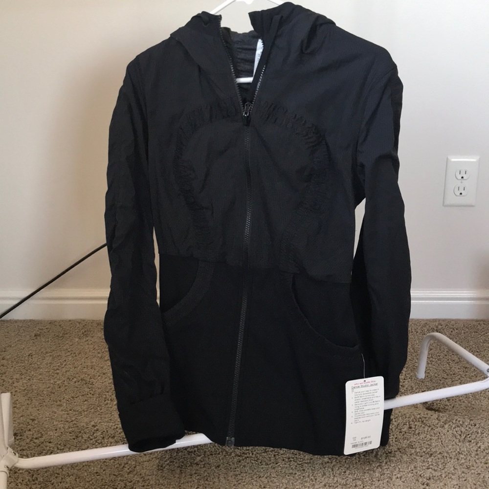 NWT Black lululemon dance studio jacket lll